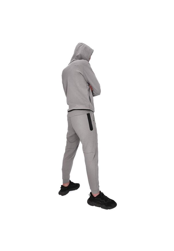 Dres bawełniany KEEZA City. Kolor: szary. Materiał: bawełna, dresówka. Sport: fitness