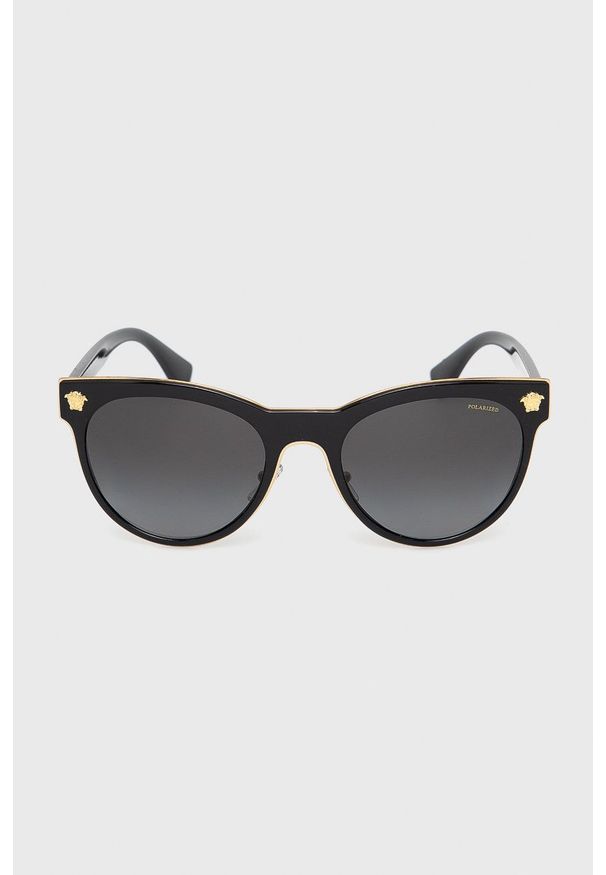 VERSACE - Versace - Okulary przeciwsłoneczne 0VE2198. Kształt: owalne. Kolor: czarny