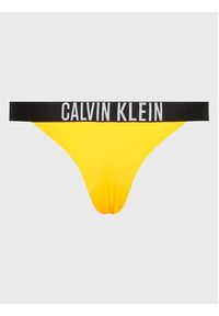 Calvin Klein Swimwear Dół od bikini Intense Power KW0KW01727 Żółty. Kolor: żółty. Materiał: syntetyk #3