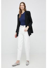 Polo Ralph Lauren top bawełniany kolor granatowy. Typ kołnierza: polo. Kolor: niebieski. Materiał: bawełna #2