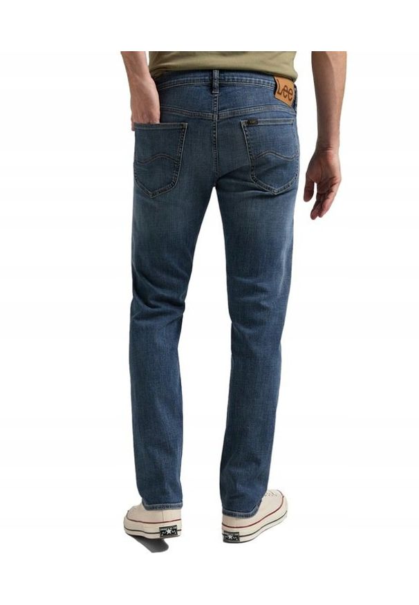 Lee - LEE DAREN ZIP FLY MĘSKIE SPODNIE JEANSOWE DK VISUAL CODY L707NLUC 112145464