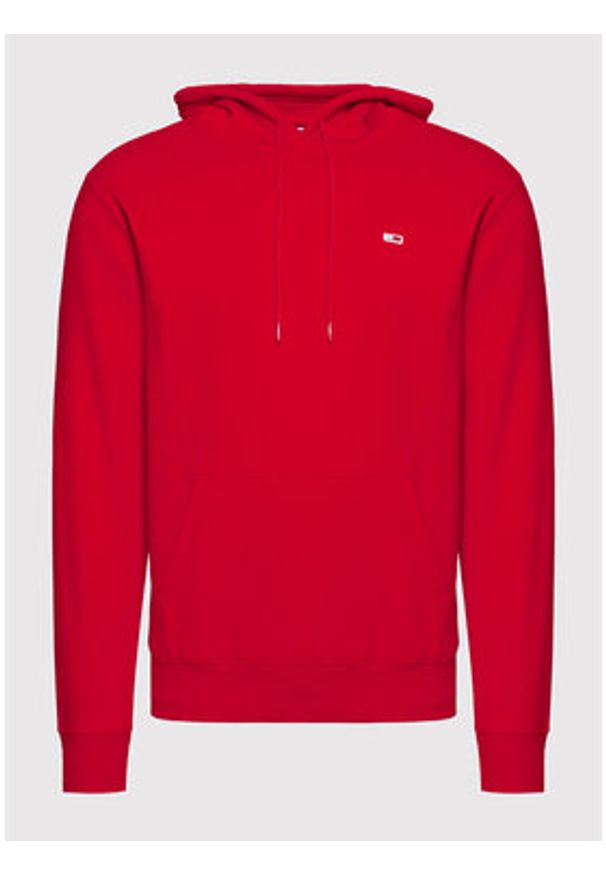 Tommy Jeans Bluza Tjm Fleece DM0DM09593 Czerwony Regular Fit. Kolor: czerwony. Materiał: syntetyk, bawełna