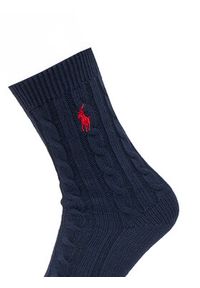Polo Ralph Lauren Skarpety Wysokie Męskie 4,55955E+11 Granatowy. Kolor: niebieski. Materiał: materiał, bawełna