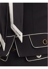Elisabetta Franchi Marynarka GI-T51-51E2-V560 Czarny Regular Fit. Kolor: czarny. Materiał: syntetyk #5