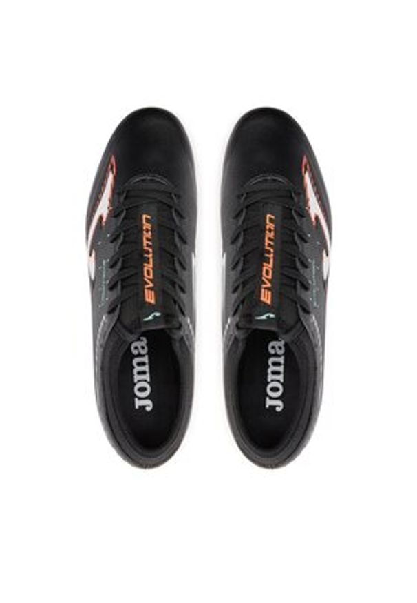 Joma Buty do piłki nożnej Evolution EVOS2401FG Czarny. Kolor: czarny. Materiał: skóra