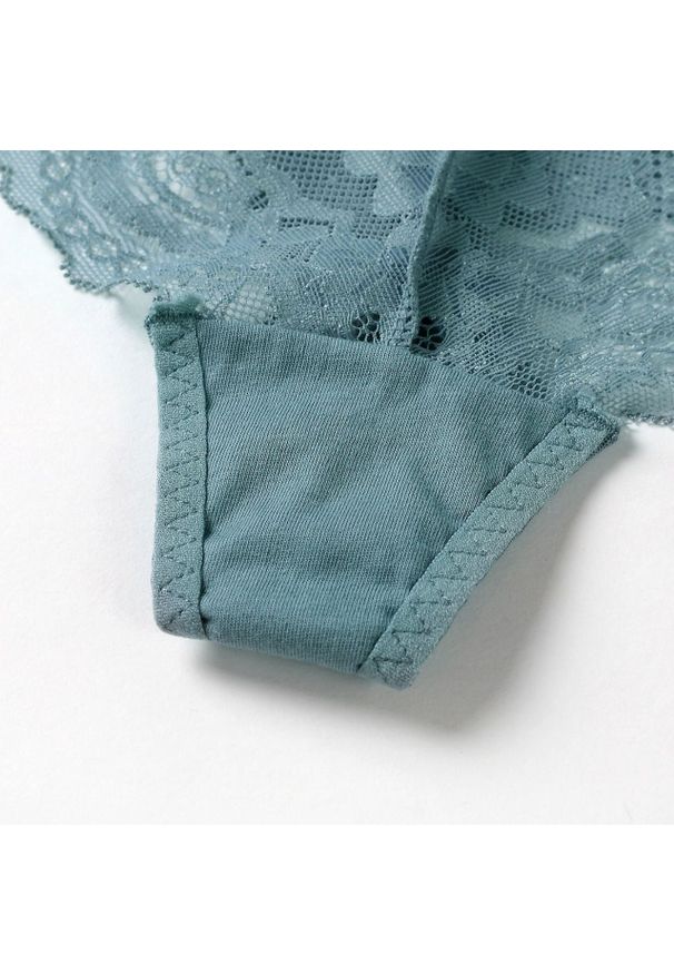 Intica - Komplet koronkowy z fiszbinami i szerszymi ramiączkami Hannakaisa. Kolor: czarny. Materiał: koronka