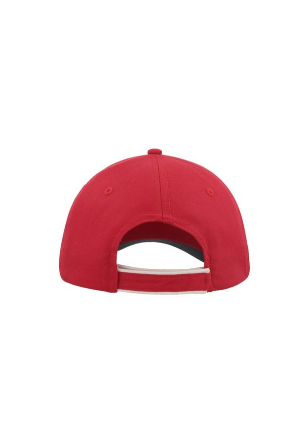 ATLANTIS - Czapka Z Daszkiem Zoom Piping Sandwich Sports 6 Panel Contrast. Kolor: czerwony