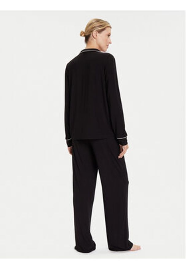 Karl Lagerfeld - KARL LAGERFELD Piżama A4W45004 Czarny Relaxed Fit. Kolor: czarny. Materiał: wiskoza