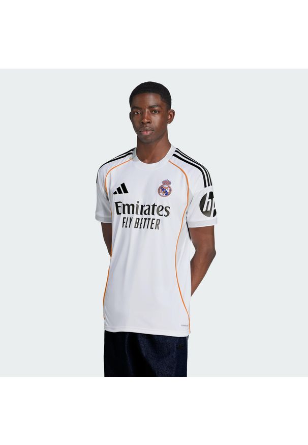 Adidas - Koszulka Real Madrid 25/26 Home. Kolor: biały. Sport: piłka nożna