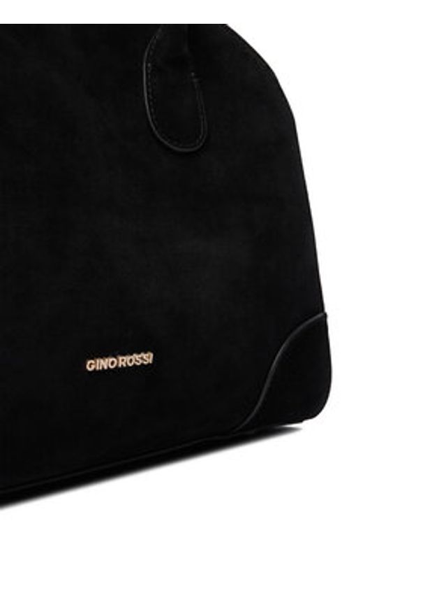 Gino Rossi - GINO ROSSI Torebka EO-LA224-19138 Czarny. Kolor: czarny. Materiał: zamszowe, skórzane