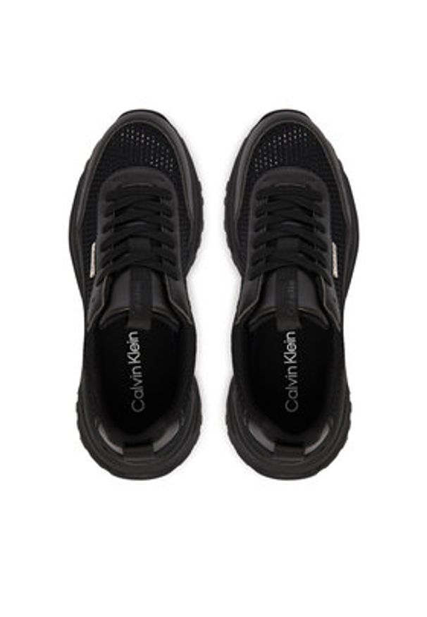 Calvin Klein Sneakersy Hike Runner Lup Lin Mesh HW0HW03000 Czarny. Kolor: czarny. Materiał: materiał