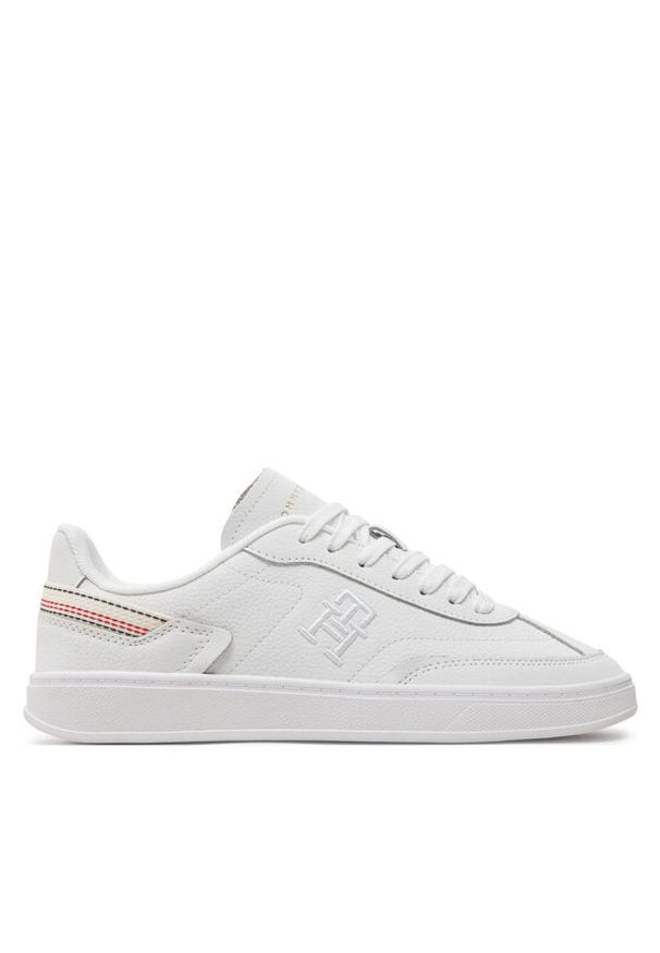 TOMMY HILFIGER - Tommy Hilfiger Sneakersy Th Heritage Court Sneaker Strps FW0FW08284 Biały. Kolor: biały