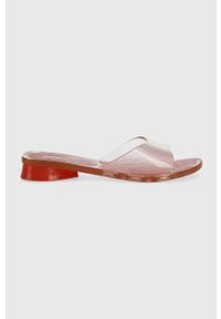 melissa - Melissa klapki MELISSA THE REAL JELLY KIM AD damskie kolor różowy M.33746.AK606. Kolor: różowy. Materiał: materiał, guma. Wzór: gładki #1