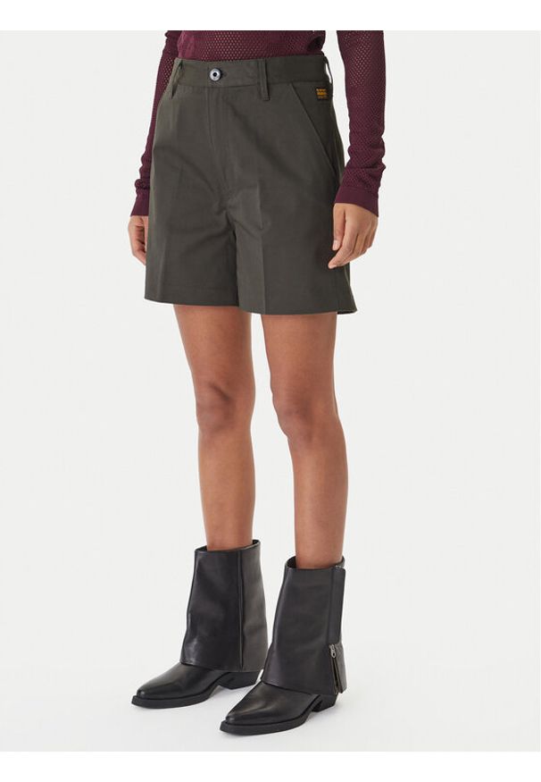 G-Star RAW - G-Star Raw Szorty materiałowe D29089-5126 Szary Regular Fit. Kolor: szary. Materiał: bawełna