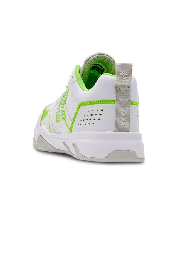 Buty do piłki ręcznej Hummel Teiwaz 2.0. Kolor: biały, wielokolorowy, żółty. Materiał: syntetyk, materiał. Szerokość cholewki: normalna. Sport: piłka ręczna