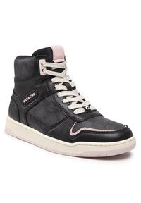 Coach Sneakersy Hi Top Coated Canvas CD304 Czarny. Kolor: czarny. Materiał: skóra #4