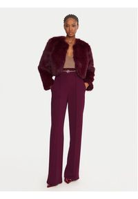 Rinascimento Spodnie materiałowe CFC0126219003 Bordowy Regular Fit. Kolor: czerwony. Materiał: syntetyk #6