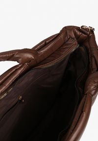 Renee - Brązowa Torebka Typu Shopper Ozdobiona Wypukłym Pikowaniem Vamiste. Kolor: brązowy. Wzór: aplikacja. Materiał: pikowane. Styl: casual #3