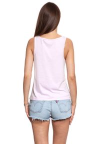 Wrangler - WRANGLER T SHIRT DAMSKI TANK LAVENDER FOG W7387EVVW. Długość rękawa: na ramiączkach. Wzór: kolorowy