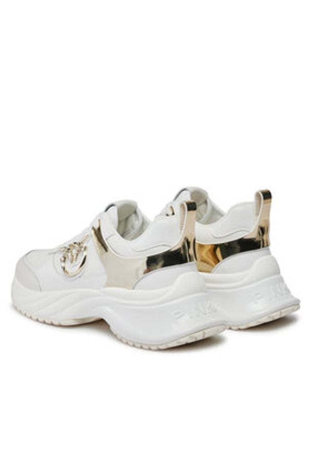 Pinko Sneakersy Ariel 02 SS0027 P025 Biały. Kolor: biały. Materiał: skóra