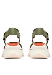 sorel - Sorel Sandały KINETIC™ Impact Y-Strap High 2030461 Zielony. Kolor: zielony. Materiał: skóra