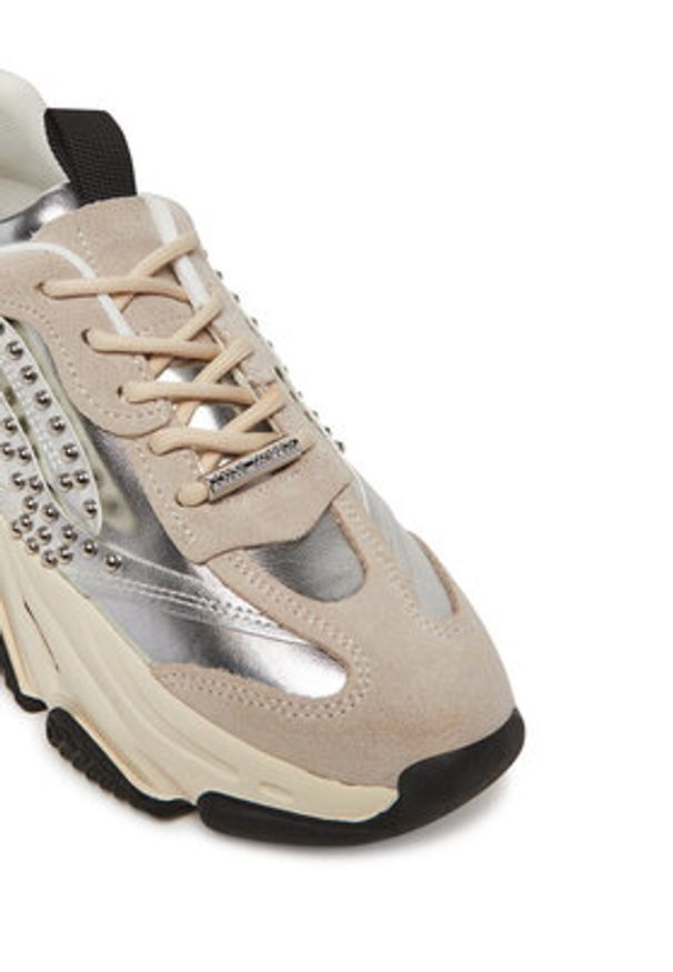 Steve Madden Sneakersy Possession-SE SM19000135 Srebrny. Kolor: srebrny. Materiał: skóra