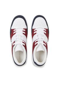 TOMMY HILFIGER - Tommy Hilfiger Sneakersy Th Lo Basket Sneaker FW0FW07309 Niebieski. Kolor: niebieski. Materiał: skóra #4