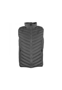 PEAK MOUNTAIN - Cienka kurtka puchowa bez rękawów Peak Mountain. Typ kołnierza: kołnierzyk stójkowy. Kolor: szary. Materiał: puch. Długość rękawa: bez rękawów. Sport: turystyka piesza #1