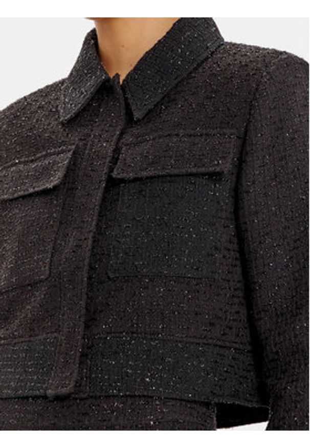 Lola Casademunt by Maite Marynarka MF2402016 Czarny Regular Fit. Kolor: czarny. Materiał: syntetyk