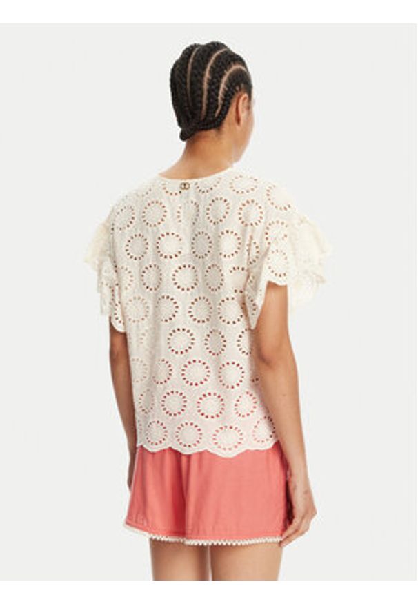 TwinSet - TWINSET Bluzka 251TT2364 Écru Loose Fit. Materiał: bawełna