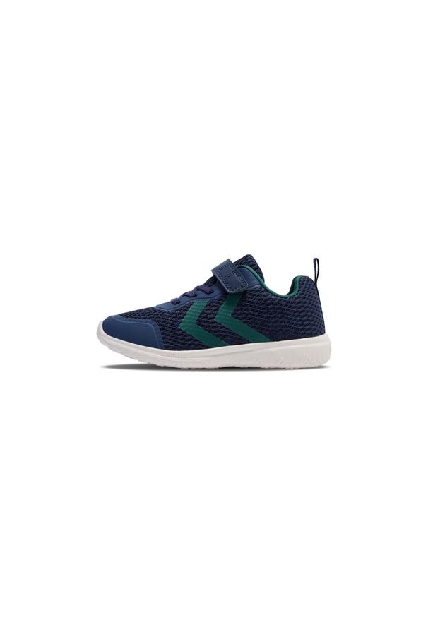 Sneakersy dla dzieci Hummel Actus Recycled. Okazja: na uczelnię. Zapięcie: rzepy. Kolor: niebieski. Sport: joga i pilates