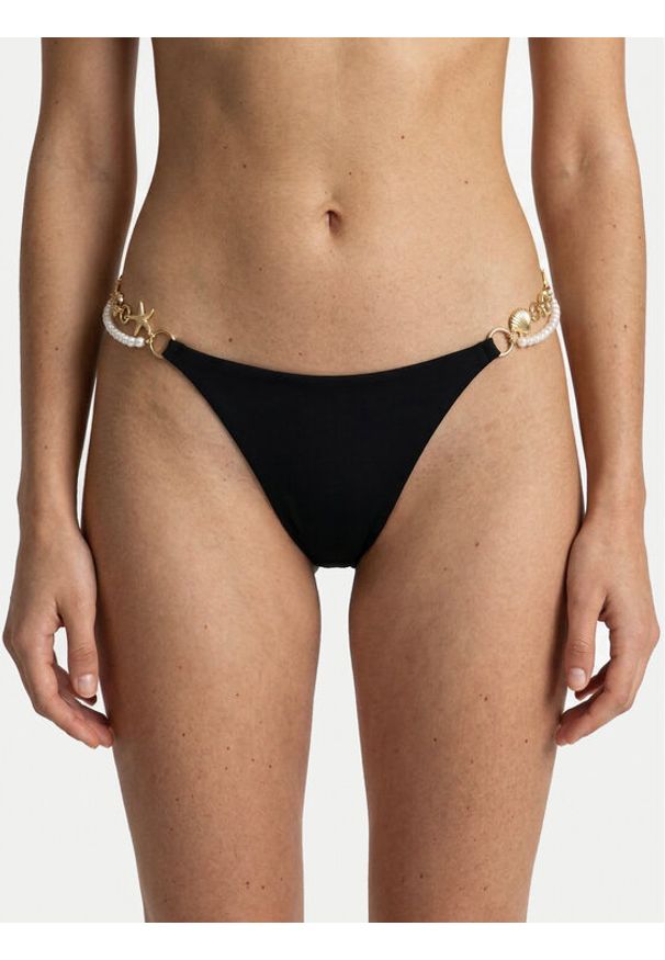 Guess Dół od bikini E6GO00 KF412 Czarny. Kolor: czarny. Materiał: syntetyk