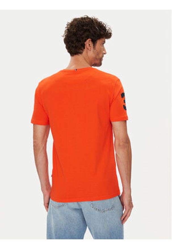U.S. Polo Assn. T-Shirt MUP3311 Pomarańczowy Slim Fit. Typ kołnierza: polo. Kolor: pomarańczowy. Materiał: bawełna