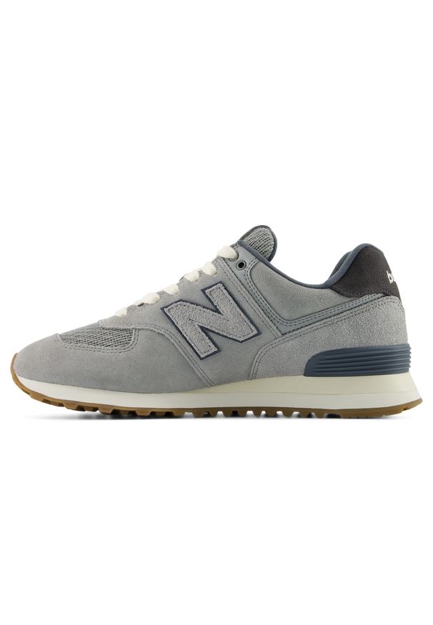 Buty unisex New Balance U5746VZ – szare. Kolor: szary. Materiał: guma, zamsz, syntetyk, materiał. Szerokość cholewki: normalna. Model: New Balance 574