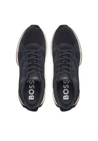 BOSS Sneakersy Jonah 50542119 Granatowy. Kolor: niebieski. Materiał: zamsz, skóra #5
