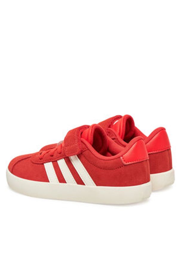 Adidas - adidas Sneakersy VL Court 3.0 JH6314 Czerwony. Kolor: czerwony. Materiał: zamsz, skóra