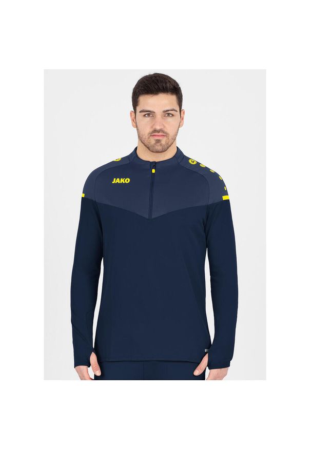 Bluza zapinana na zamek Jako Champ 2.0. Kolor: niebieski