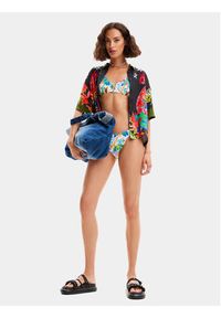 Desigual Góra od bikini Jungle 24SWMK10 Kolorowy. Materiał: syntetyk. Wzór: kolorowy