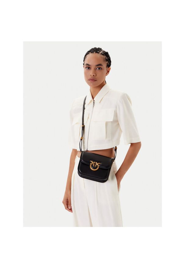 Pinko - Torebka PINKO. Kolor: czarny