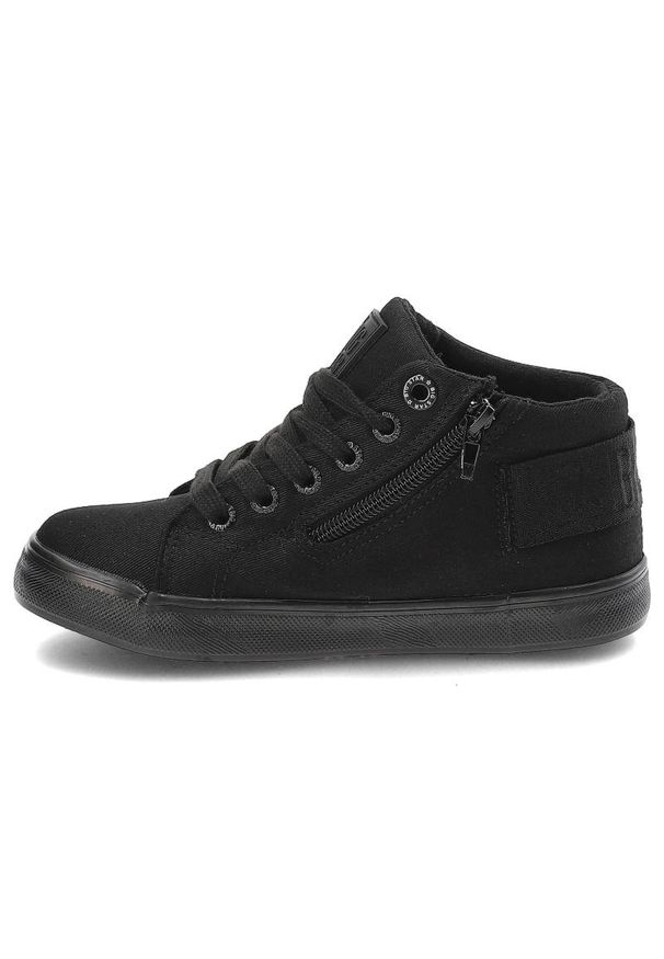 Big-Star - Czarne Sneakersy Big Star Wygodne Buty Dziecięce. Kolor: czarny. Materiał: tkanina, materiał. Szerokość cholewki: normalna