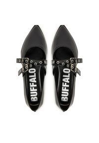 Buffalo Baleriny Marly Cross 1621026 Czarny. Kolor: czarny. Materiał: skóra #3