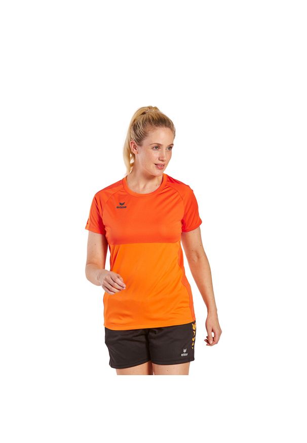 ERIMA - Damska koszulka Erima Six Wings. Kolor: żółty, wielokolorowy, pomarańczowy. Materiał: materiał. Sport: piłka nożna