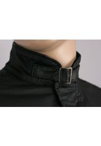 Czarna Przejściowa Kurtka, Lekko Błyszcząca, Wojskowy Krój (M65) - Brave Soul, Męska. Kolor: czarny. Materiał: poliester, tkanina, materiał, sztruks. Wzór: kratka. Styl: militarny #4