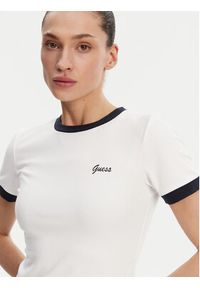 Guess T-Shirt V5GP08 KCRN2 Biały Regular Fit. Kolor: biały. Materiał: bawełna #3