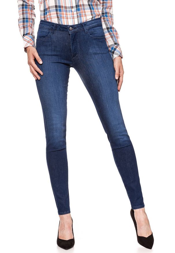 Wrangler - WRANGLER SKINNY SOFT BREEZE W28KRT21S 112128331. Wzór: aplikacja