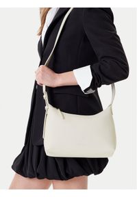 Calvin Klein Torebka Hardware Strap Medium Crossbody K60K613028 Biały. Kolor: biały. Materiał: skórzane #1