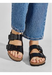 Birkenstock Klapki Arizona Birko-Flor 1005292 Czarny. Kolor: czarny. Materiał: skóra #8