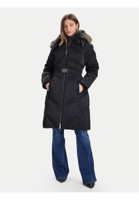 Guess Płaszcz zimowy W5BL33 WG092 Czarny Regular Fit. Kolor: czarny. Materiał: bawełna. Sezon: zima