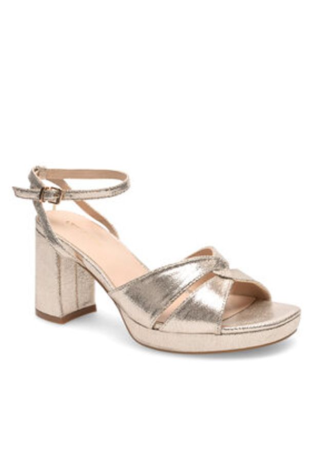 Clara Barson Sandały WYL3426-5 Złoty. Kolor: złoty. Materiał: syntetyk