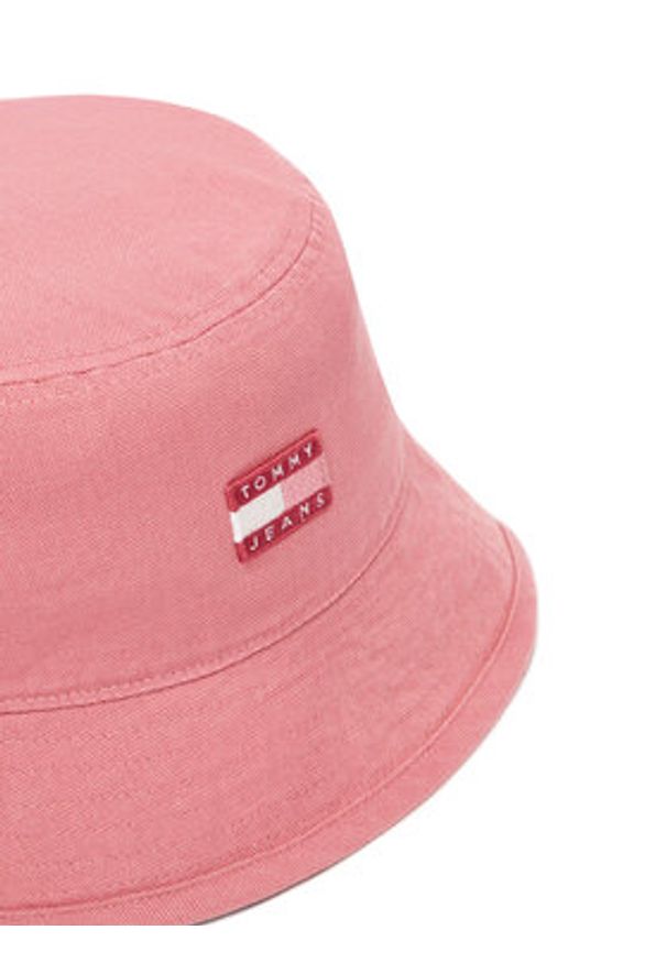 TOMMY HILFIGER - Tommy Hilfiger Kapelusz Heritage Bucket AW0AW17581 Różowy. Kolor: różowy. Materiał: bawełna, materiał